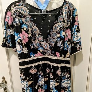 Studio 1940 Tunic top 18/20W lace trim